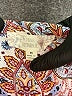 Pink Republic 100% Polyester Paisley Brown 3/4 Sleeve Blouse Size M - photo 7