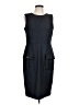 Chaps Gray Casual Dress Size 10 - photo 1