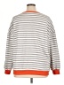 Trendy Queen Stripes Gray Sweatshirt Size XL - photo 2