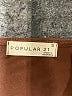 Popular 21 Brown Short Sleeve Top Size S - photo 7