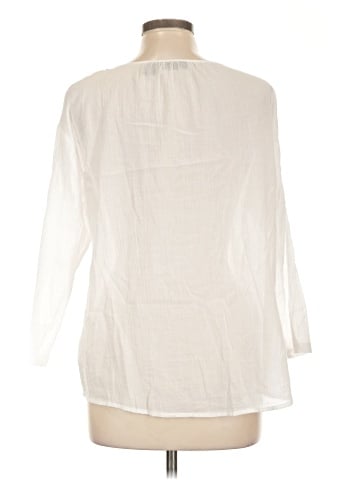 DKNY Jeans 3/4 Sleeve Blouse (view 2)