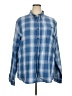 Weatherproof Plaid Blue Long Sleeve Button-Down Shirt Size XXL - photo 1