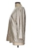 Blu Sage 100% Polyester Metallic Silver Long Sleeve Blouse Size L - photo 5