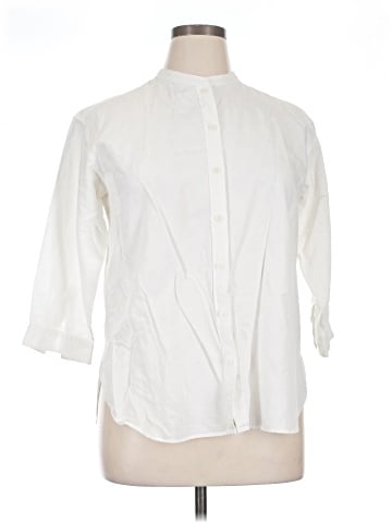 Uniqlo 3/4 Sleeve Button-Down Shirt (view 1)