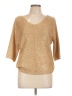 WD.NY Metallic Gold Pullover Sweater Size L - photo 1