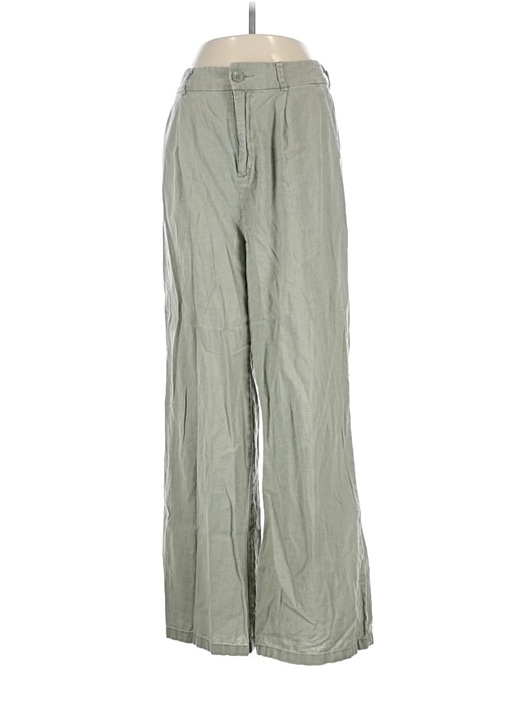 Pre-owned Rewash Linen Pants In Green
