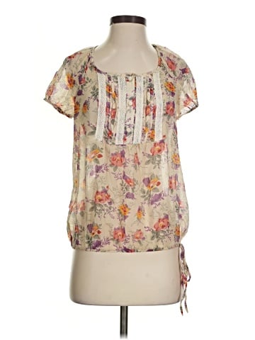 a.n.a. A New Approach Short Sleeve Blouse (view 1)