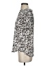 Ann Taylor LOFT 100% Polyester Animal Print Silver Short Sleeve Blouse Size XS - photo 5