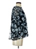 Lucky Brand 100% Polyester Blue 3/4 Sleeve Blouse Size S - photo 4