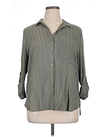 Como Vintage 3/4 Sleeve Button-Down Shirt (view 1)