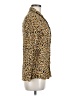 Zara Basic Animal Print Gold Long Sleeve Blouse Size M - photo 4