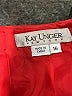 Kay Unger 100% Silk Red Silk Skirt Size 16 - photo 4