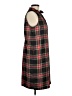 J.Crew 100% Polyester Plaid Black Casual Dress Size 8 - photo 4
