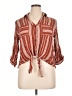 Fortune + Ivy 100% Rayon Red 3/4 Sleeve Blouse Size XL - photo 1