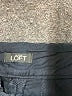 Ann Taylor LOFT 100% Cotton Chevron-herringbone Black Shorts Size 2 - photo 3