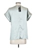 Mirol Silver Short Sleeve Blouse Size S - photo 2