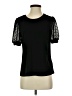 CeCe Black Short Sleeve Top Size S - photo 1