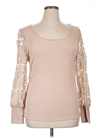 Shein Curve Long Sleeve Blouse (view 1)