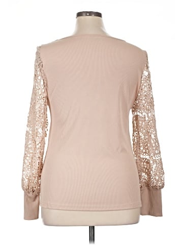 Shein Curve Long Sleeve Blouse (view 2)