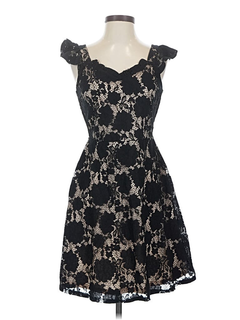 Pre-owned Monteau Cocktail Dress In Black