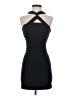 Topshop 100% Polyester Solid Black Cocktail Dress Size 2 - photo 1