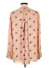 Ann Taylor 100% Polyester Print Orange Long Sleeve Blouse Size L - photo 2