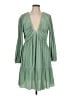 H&M 100% Polyester Green Cocktail Dress Size L - photo 1