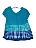Justice Tie-dye Teal Short Sleeve Top Size 10 - photo 2