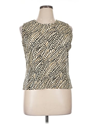 Plisse Sleeveless T-Shirt (view 1)