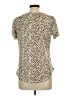Soho 100% Polyester Animal Print Tan Short Sleeve T-Shirt Size L - photo 2