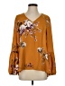Maurices 100% Polyester Orange 3/4 Sleeve Blouse Size S - photo 1