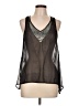 Wet Seal 100% Polyester Black Sleeveless Blouse Size L - photo 1
