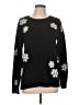 Ann Taylor LOFT Outlet Floral Black Pullover Sweater Size L - photo 1