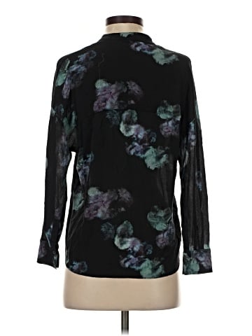 Vince. Long Sleeve Silk Top (view 2)