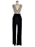 Kaileigh Chevron-herringbone Black Ivory Jumpsuit Size M - photo 1