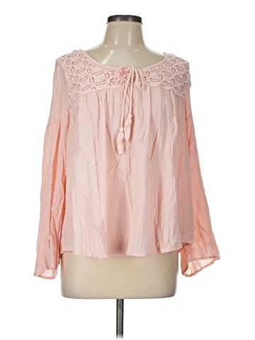 Mossimo Supply Co. Long Sleeve Blouse (view 1)