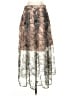 WAYF 100% Nylon Graphic Silver Formal Skirt Size S - photo 2