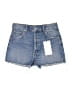 Zara Blue Denim Shorts Size 0 - photo 1