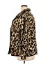 Susan Graver 100% Polyester Animal Print Brown Long Sleeve Blouse Size 2X - photo 5
