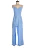Shein Color Block Blue Jumpsuit Size 8 - 10 - photo 1
