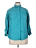 Chico's 100% Lyocell Teal 3/4 Sleeve Button-Down Shirt One size - photo 1