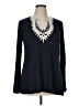 Sophie Max Black Long Sleeve Blouse Size XL - photo 1