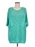 Easel 100% Cotton Teal Pullover Sweater Size M - photo 1
