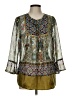 Artesia Green 3/4 Sleeve Blouse Size L - photo 1