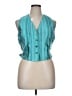 Carlisle 100% Silk Teal Vest Size 14 - photo 1