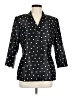 Le Suit 100% Acetate Polka Dots Black Blazer Size 8 - photo 1