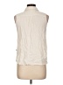Marika Ivory Sleeveless Button-Down Shirt Size L - photo 2