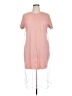 Forever 21 Plus 100% Polyester Pink Casual Dress Size 1X Plus - photo 1