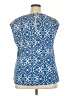 Roz & Ali Blue Short Sleeve Top Size 2X - photo 2