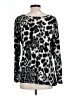 Isabel Animal Print Silver Long Sleeve Blouse Size XL - photo 2